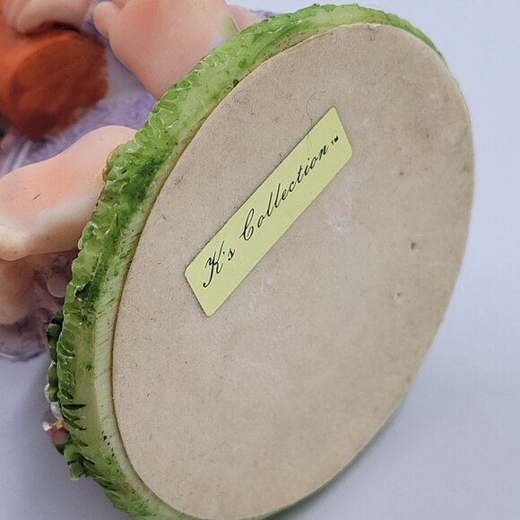 K's Collection Easter Bunny Child Figurine Purple Spring Decor - Picture 7 of 10